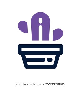 cactus icon. vector dual tone icon for your website, mobile, presentation, and logo design.