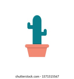 cactus icon vector flat style design