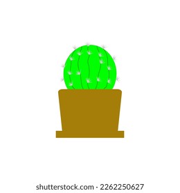 Icono de Cactus. Ilustración vectorial en un fondo blanco.