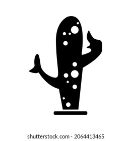 Cactus Icon Vector Isolated Template