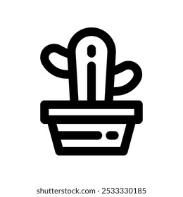 cactus icon. vector line icon for your website, mobile, presentation, and logo design.