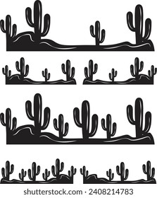 símbolo del icono cactus símbolo del logo del vector flor del desierto botánica jardín verano ilustración tropical	