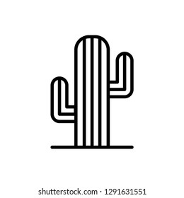 cactus icon vector logo template