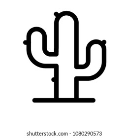 cactus icon vector pictogram mark symbol
