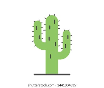 Cactus icon. Vector cactus plant icon. 