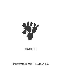 cactus icon vector. cactus sign on white background. cactus icon for web and app