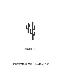 cactus icon vector. cactus sign on white background. cactus icon for web and app