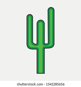 cactus icon vector sign symbol for design