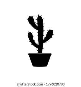 cactus icon vector sign symbol