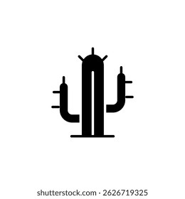 símbolo de sinal de vetor de ícone do cactus