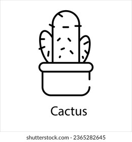 Ilustración del vector de icono Cactus