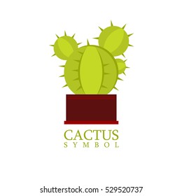 cactus icon. vector symbol