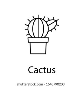 cactus icon -vector. white background. premium quality-symbol. cactus sign. web design and mobile design,