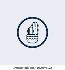 Cactus icon.Desert icon
