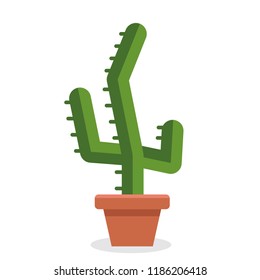 Cactus icons in a flat style.