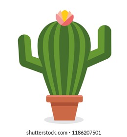Cactus icons in a flat style.