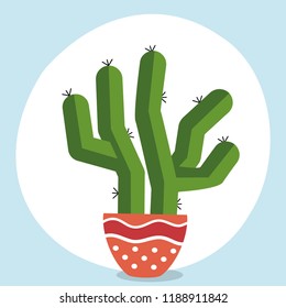 Cactus icons in a flat style.