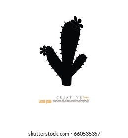 cactus icon.vector illustration.