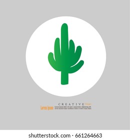 cactus icon.vector illustration.