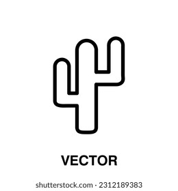 Cactus icon,vector illustration. cactus icon illustration isolated on White background