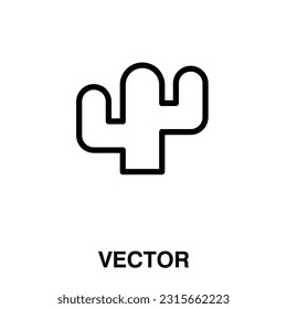 Cactus icon,vector illustration. vector cactus icon illustration isolated on White background, cactus icon 