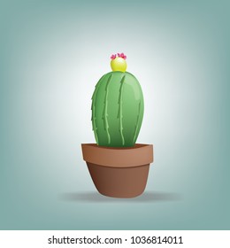 Cactus ,Illustration flat design
