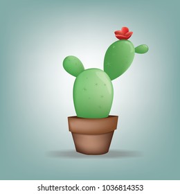 Cactus ,Illustration flat design
