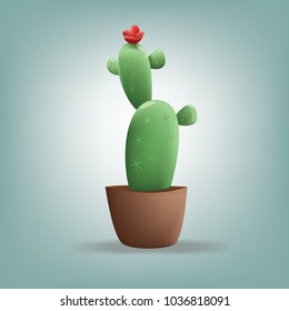 Cactus ,Illustration flat design