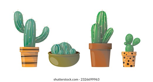 cactus illustration - cactus icon element