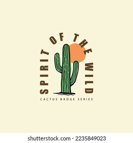 cactus illustration spirit of the wild design desert vintage