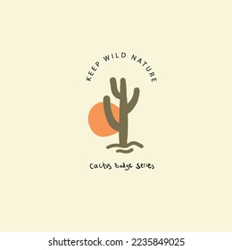 cactus illustration spirit of the wild design desert vintage