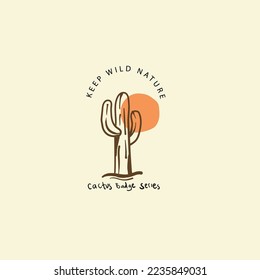 cactus illustration spirit of the wild design desert vintage