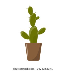 cactus indoor plant. Vector illustration