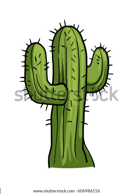 Cactus Isolated On White Vector Illustration Stock Vector (Royalty Free ...