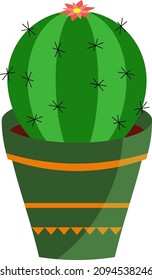 Cactus isolated vector illustration. Vector icon. Fall nature tree leaves. Vector art.