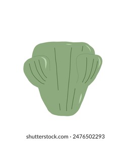 Cactus isolation on white background. Exotic plant Vector flat illustration