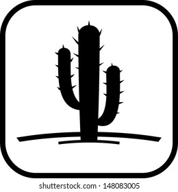 Cactus joshua tree icon 