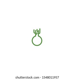 cactus and lab logo design