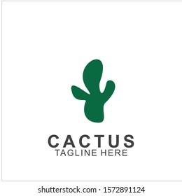 Cactus logo with creative concept. Icon cactus vector illustration