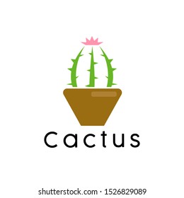 Cactus logo design badges vector Illustrations
