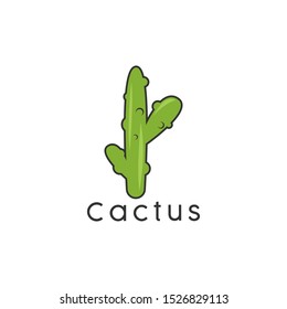 Cactus logo design badges vector Illustrations
