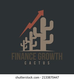 Cactus Logo Design Concept Vector