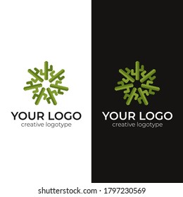 diseño del logotipo de cactus plantilla de vector de logotipo creativo