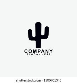 Cactus logo design. isolated in white background. modern design. vector illustration