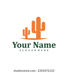 Cactus logo design Template. Creative Cactus logo vector illustration.