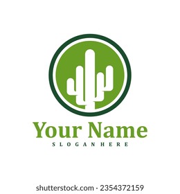 Cactus logo design Template. Creative Cactus logo vector illustration.