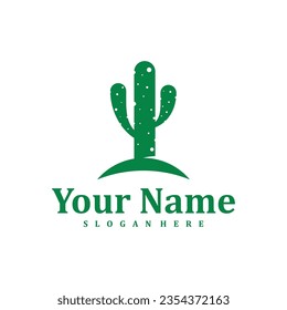 Cactus logo design Template. Creative Cactus logo vector illustration.