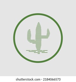 the Cactus logo design vector Illustrations