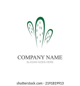 Cactus logo design vector Illustrations