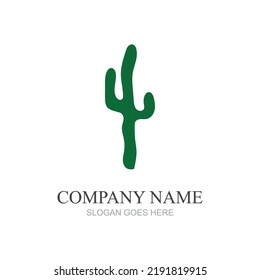 Cactus logo design vector Illustrations